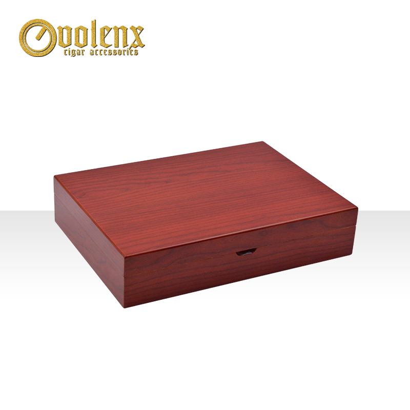 New design factory handmade small packaging cedar cigar box wood 12