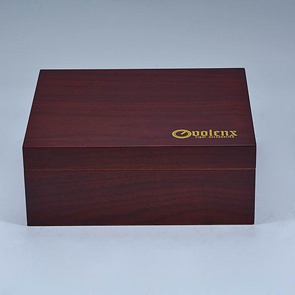 Custom Mahogany Veneer Wooden 222*133*45mm For Luxury Cigar Box