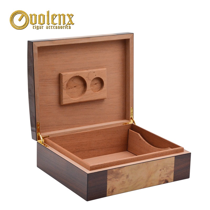 Luxury 25 CT wholesale wooden cigar humidor custom wooden cigar box 9