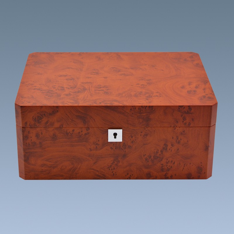 Custom Luxury Empty Wooden Cigar Storage Humidor Box