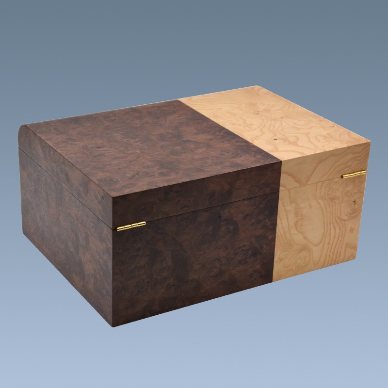 Handmade Joint Style Double Deck Wooden Cigar Humidor 5