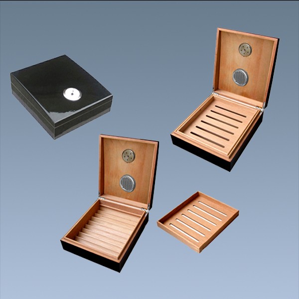 Single Portable Custom Leather Cigar Box Humidor In Stock 5