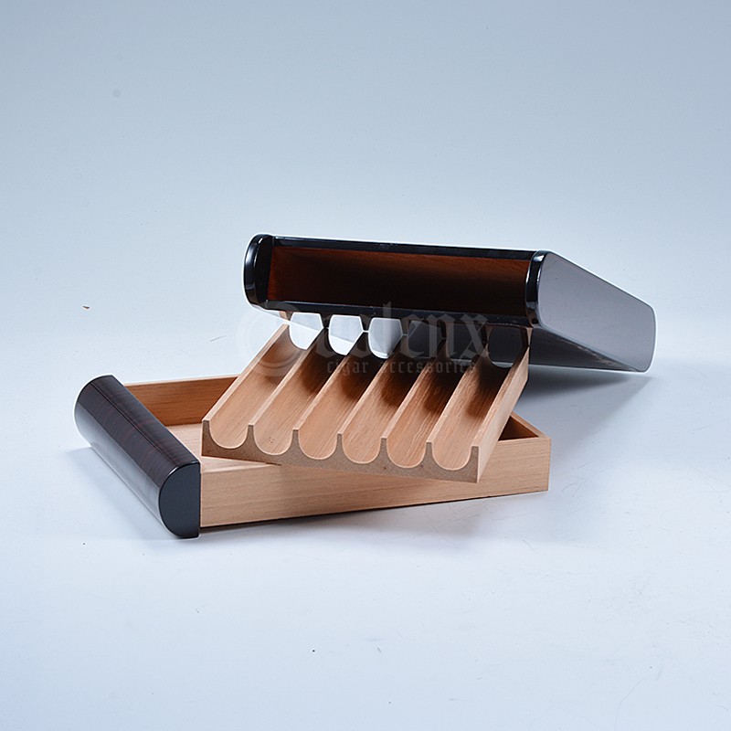 High quality custom PVC modern wooden cigar humidor box 23
