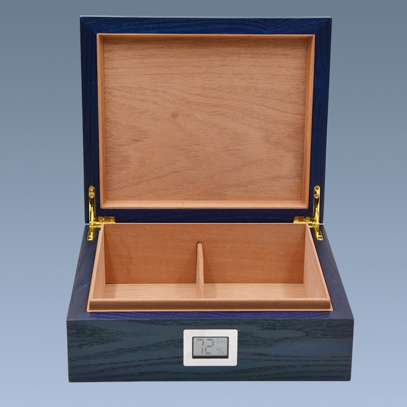 High quality wooden cigar humidor with electronic hygrometer 7