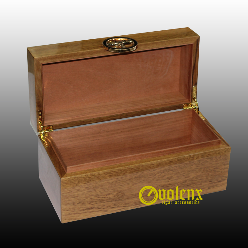 Olive solid wood glossy finish wooden cigar craft box 3