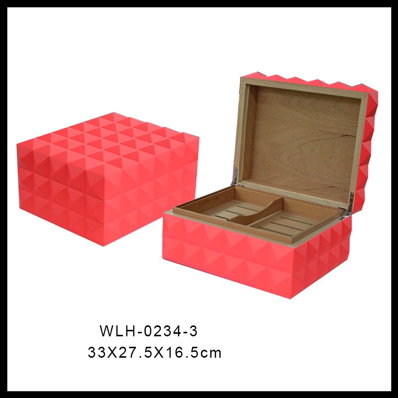 Wholesale Design Unique Black Custom Cigar Humidor Box 5