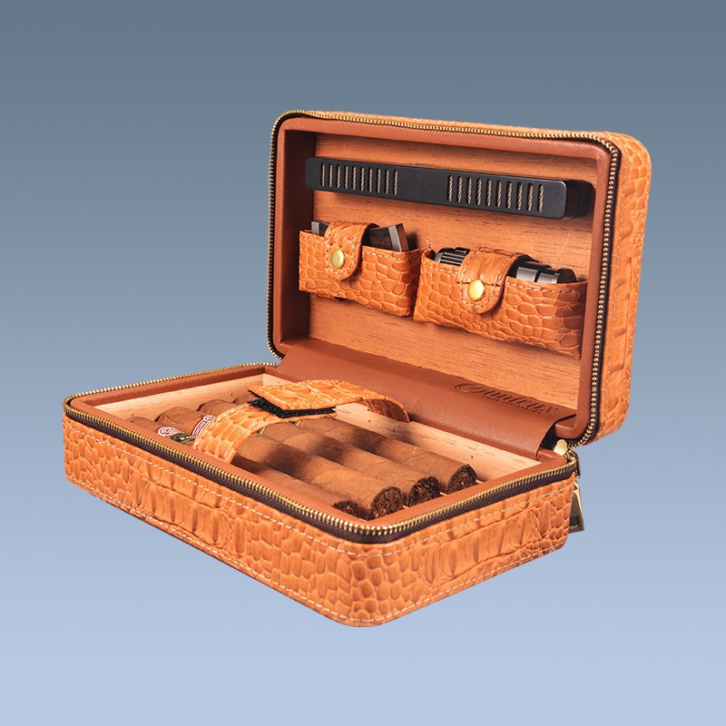 Wholesale Best Cigar Leather Box Vintage Cigar Leather Box