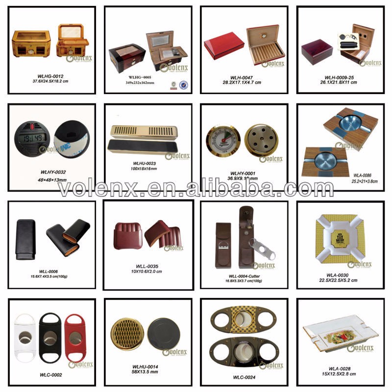 antique cigar leather box WLHG-0285B Details 21