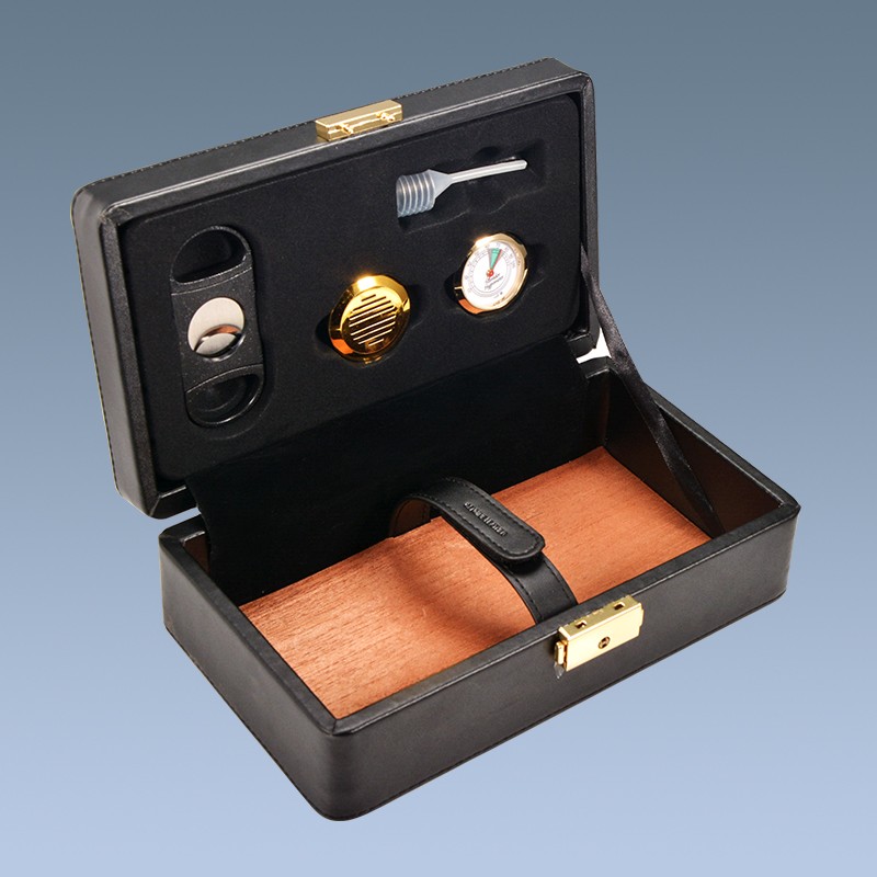  High Quality Leather Cigar Accessories Sets Box