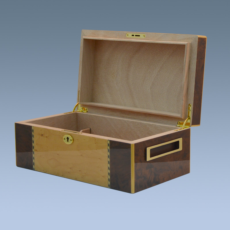 Wooden Savoy Bass Wood Packing Box Humidor 50 Cigar Humidor 3