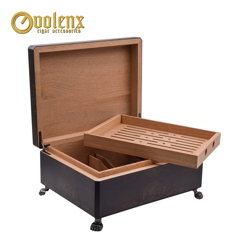 New design Matt spanish cedar Cigar Humidor wooden box 13
