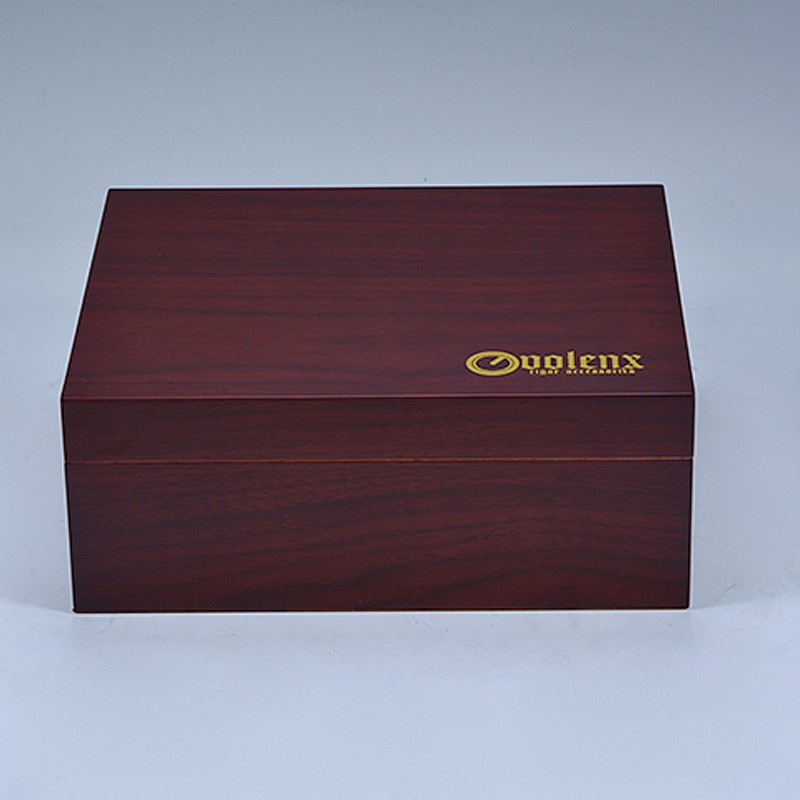 Wholesale matt  high quality humidifier humidor  wooden spanish cedar cigar box 13