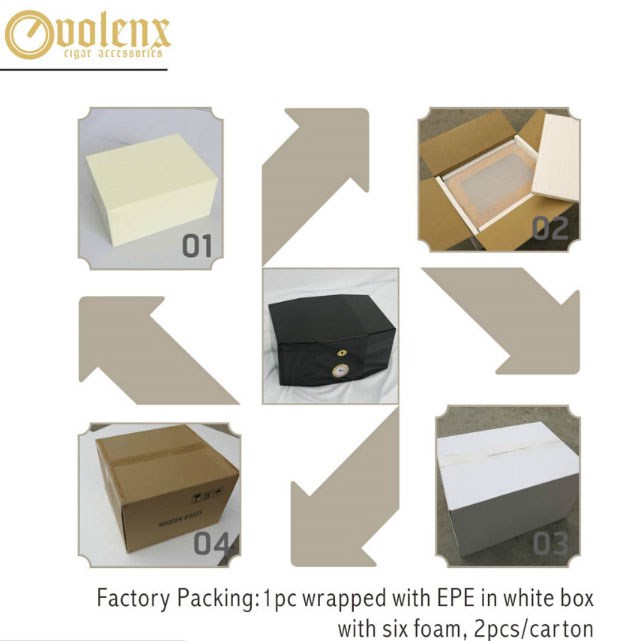 High Quality China Design Cigar Humidor Boxes Wooden Box Packing 13