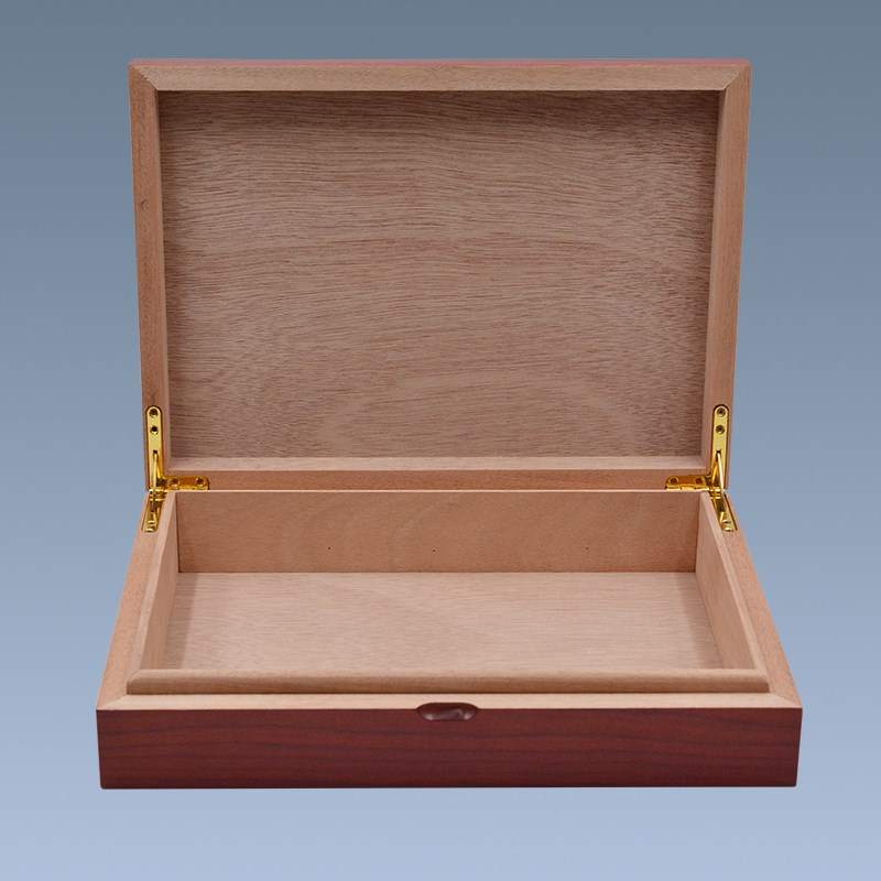 Custom Red Empty Wooden Cigar Display Box 4