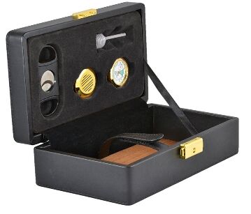 Popular Chinese Small Leather Travel Cigar Humidor WLH-0054 cigar box Details