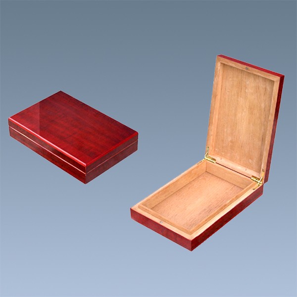 Hot Sale Red Empty Wooden Cigar Storage Box