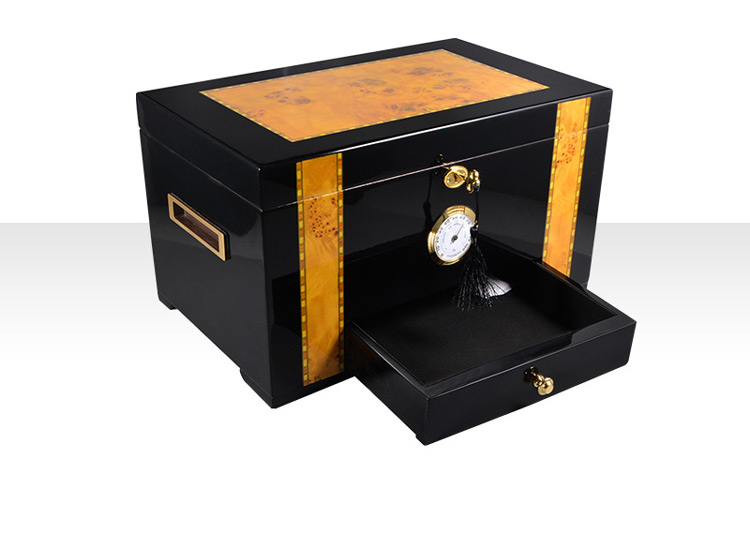 Classical Veneer Inlay Design 50-75 Count Cigars wood cigar humidor boxes