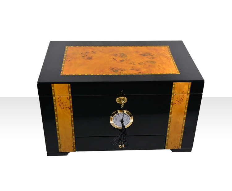 Classical Veneer Inlay Design 50-75 Count Cigars wood cigar humidor boxes 3