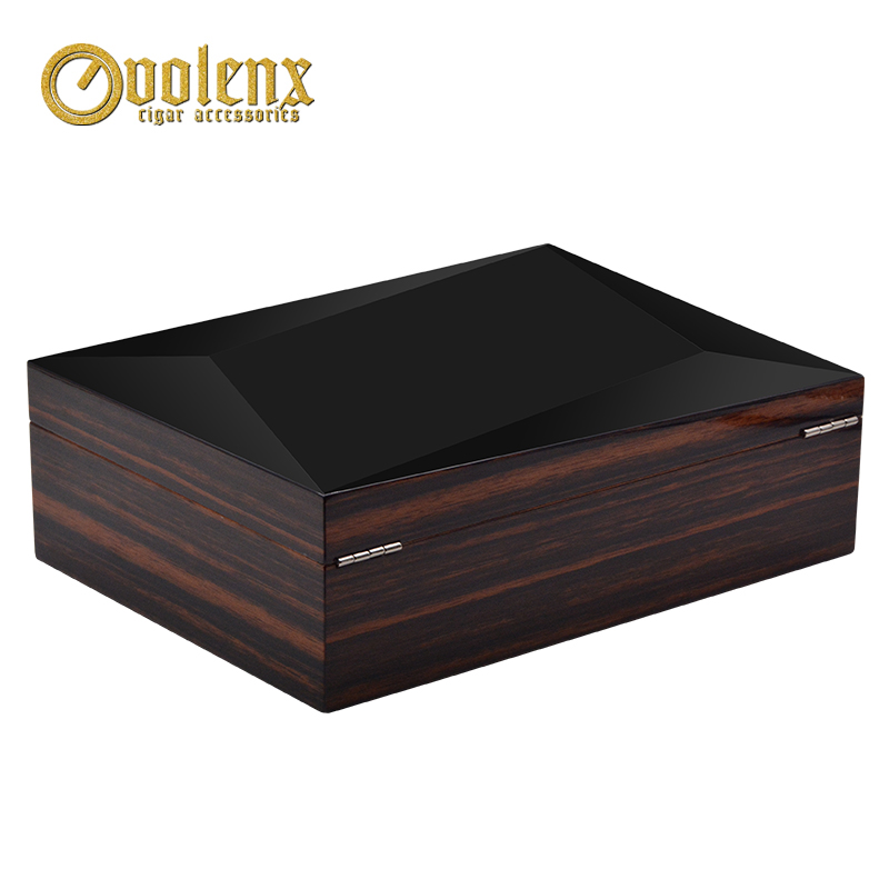 New design high crafts Black wooden cigar humidor box 9