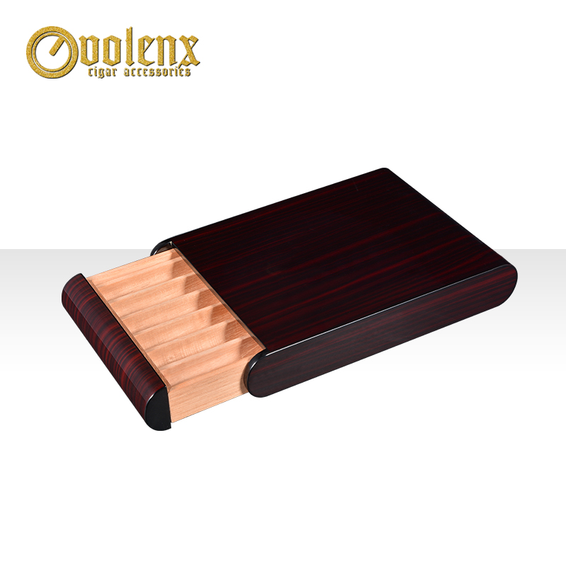High Glossy ebony wholesale wooden drawer cigar humidor box 7
