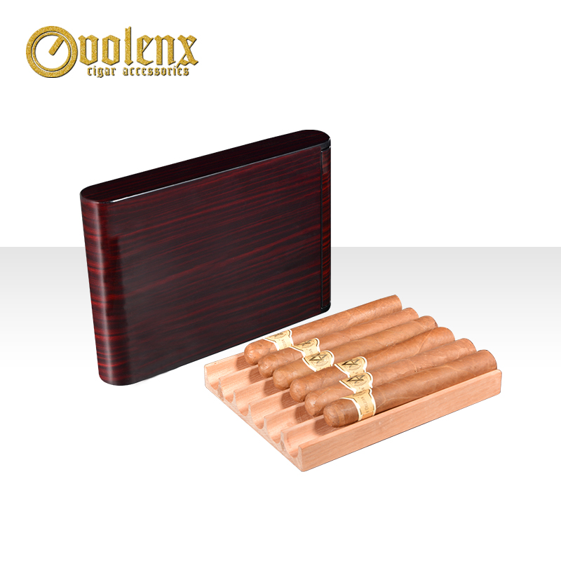 High Glossy ebony wholesale wooden drawer cigar humidor box