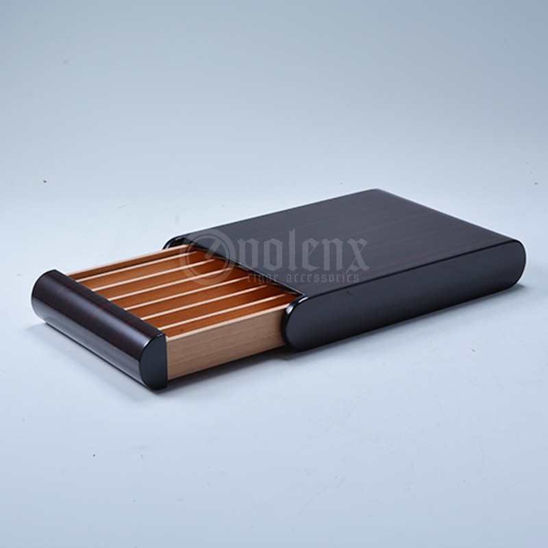 Mini Size 6 Count Wooden Cedar Coffin  Travel Cigar Box 5