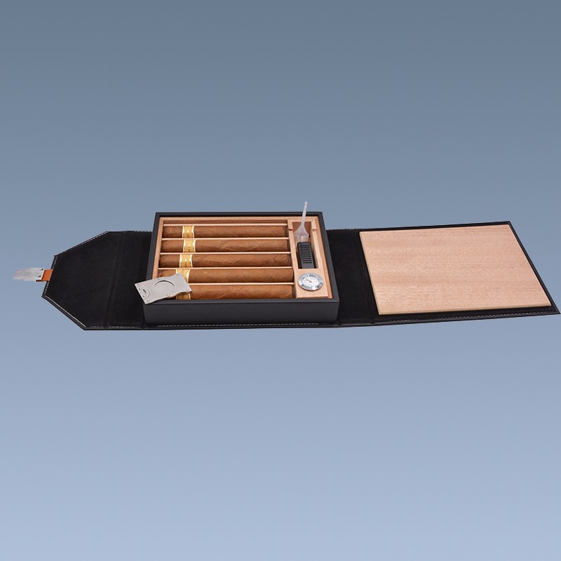 Best Selling Wholesale Cigar Case Waterproof Leather Traveling Cigar Case 9