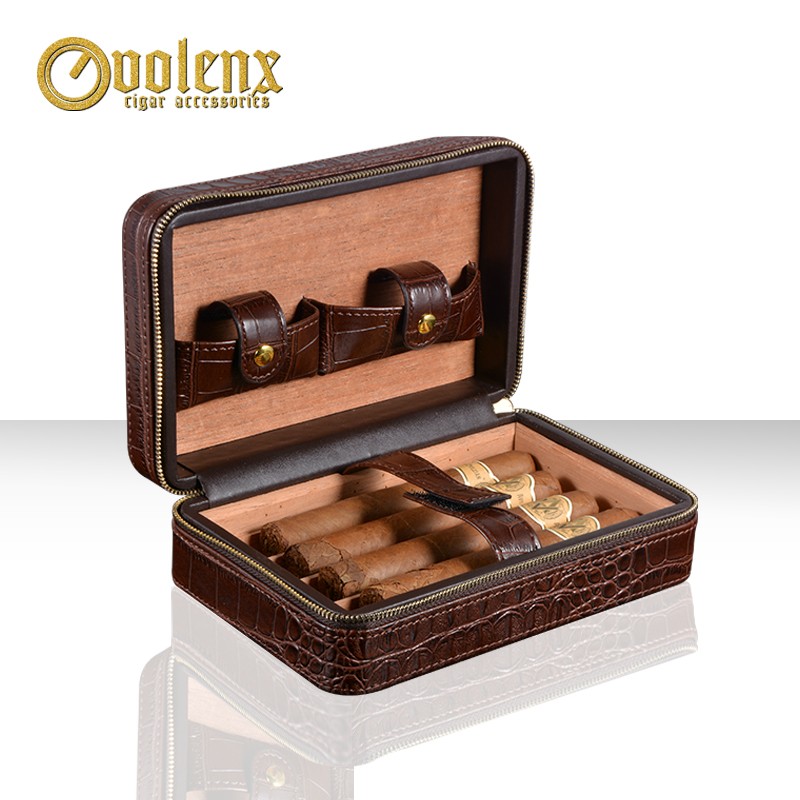 High Quality leather Cigar case 9