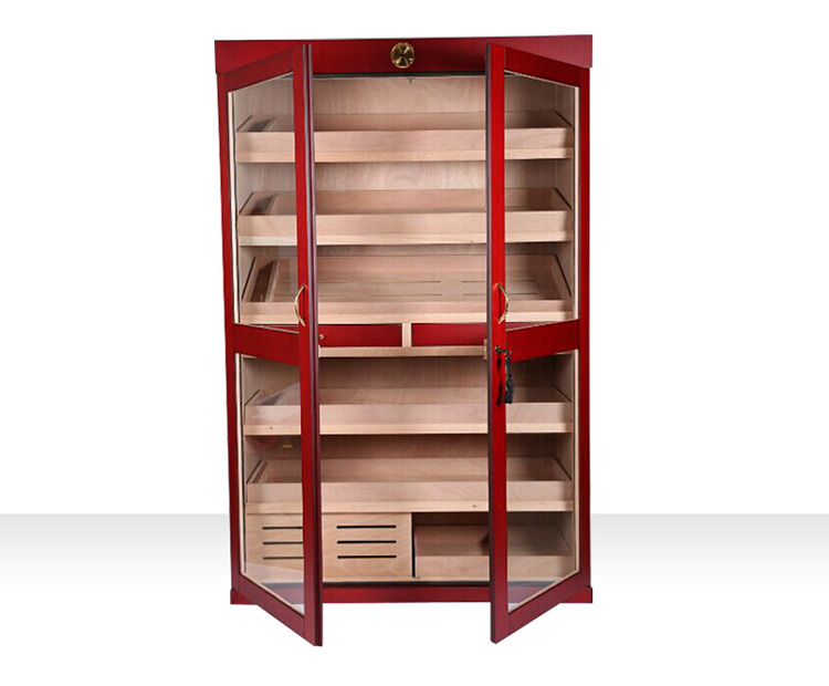 High End Large Cherry Wood Cigar Storage Cabinet 4