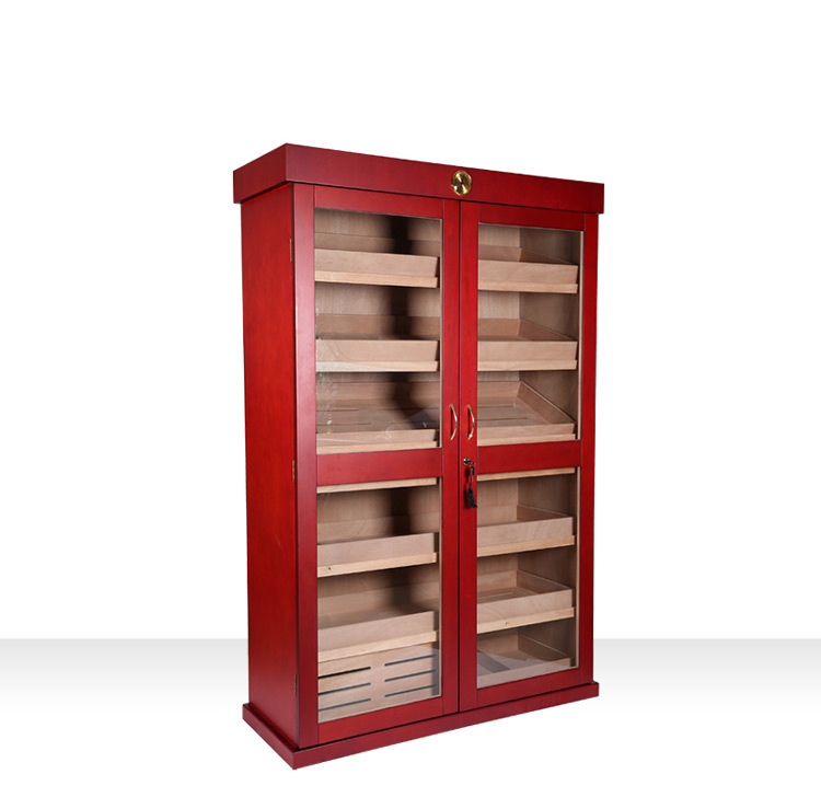 High End Large Cherry Wood Cigar Storage Cabinet 6