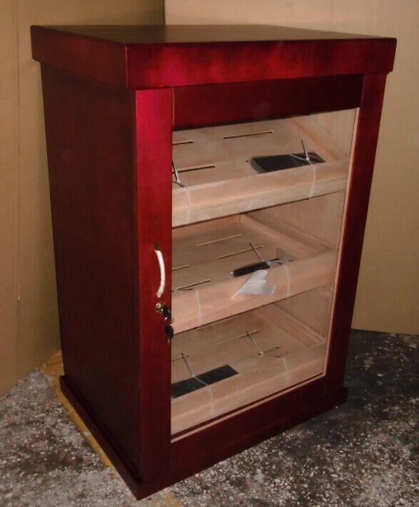 Wholesale Mahogany Veneer Cigar Cabinet Furniture 5