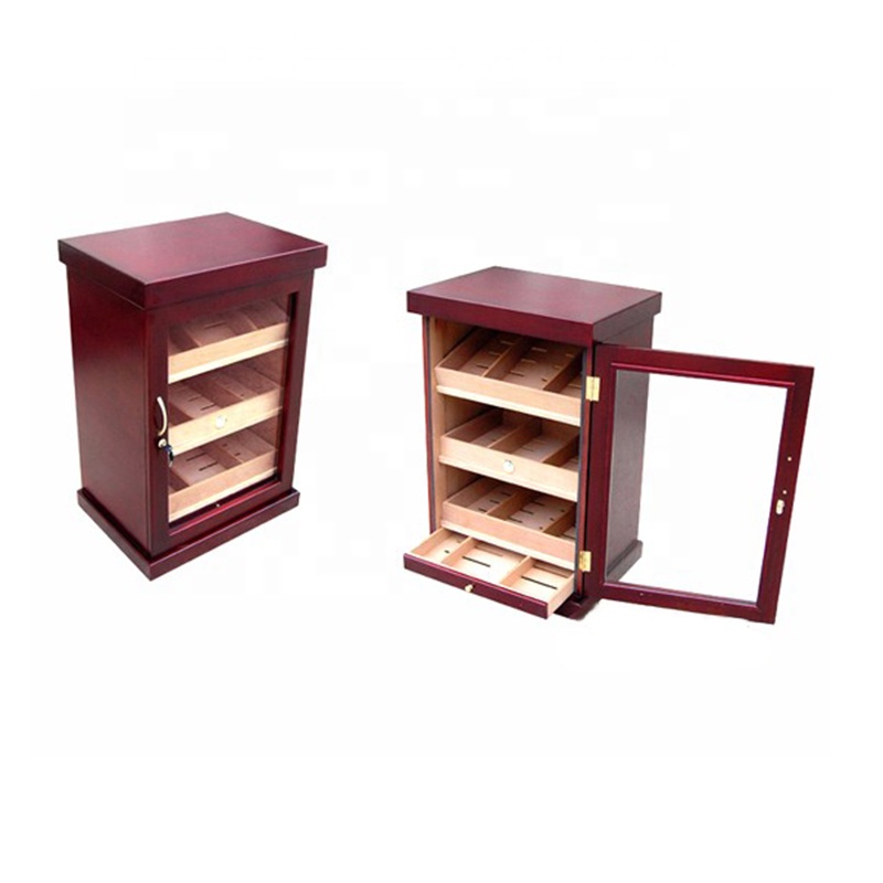Wholesale Mahogany Veneer Cigar Cabinet Furniture