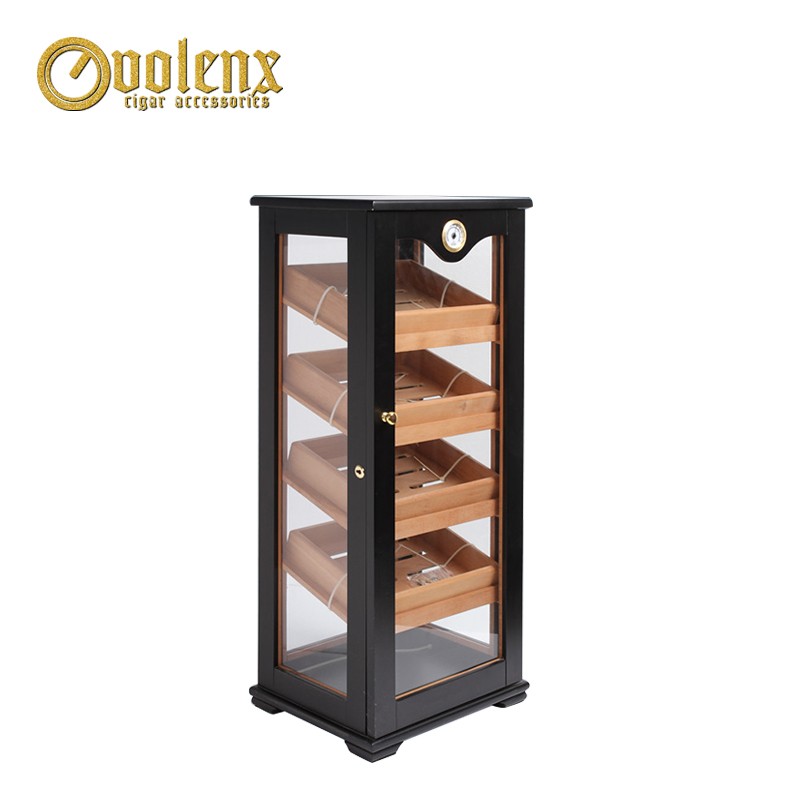 Factory Cedar Freestanding Wooden Cigar Cabinet Humidor 6