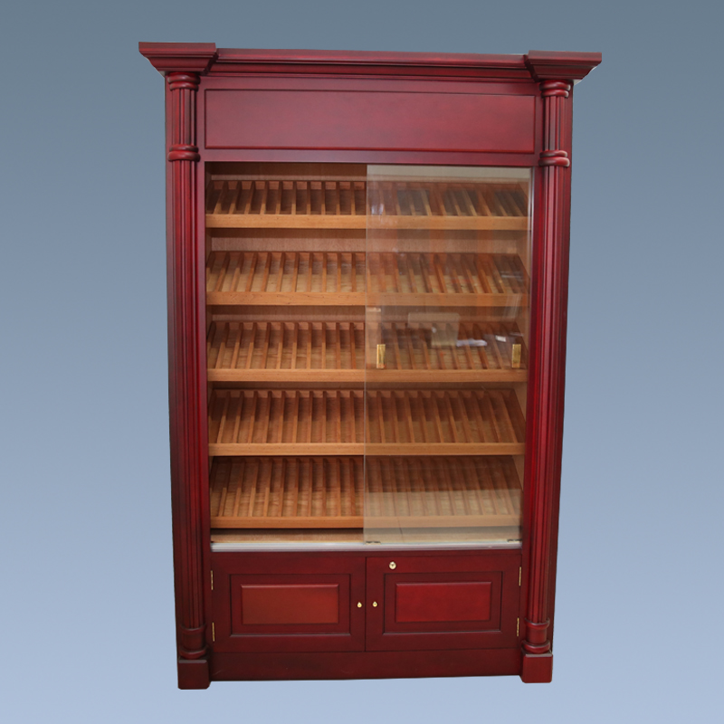 Luxury Large Display Wooden Cigar Humidor Cabinet For Sale