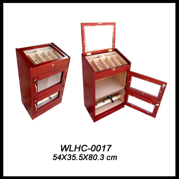  High Quality glass top cigar cabinet 3