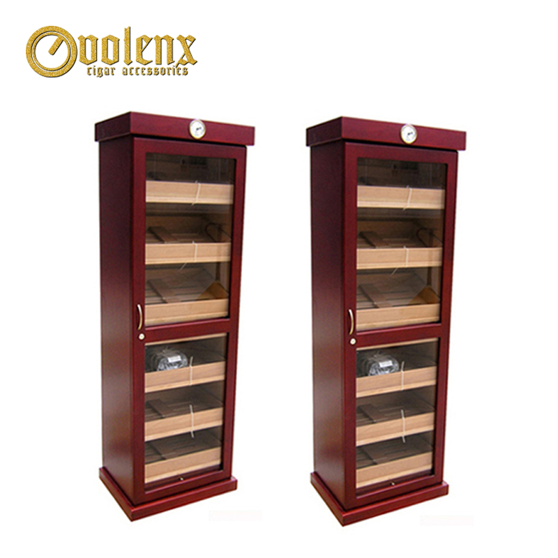 Floor Standing Glass Win hot sale Large cigar cabinet
