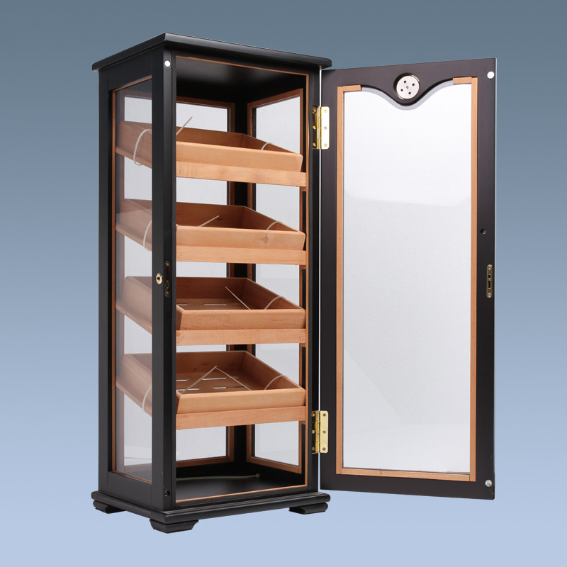 Hot Selling Large Humidor Cabinet Wooden Cedar Cigar Display Cabinet
