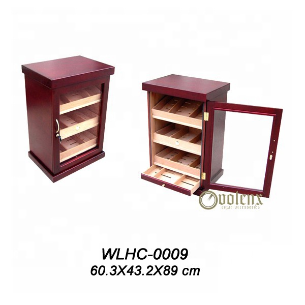 Cigar Box Humidor Cabinet Display With Three Drawers
