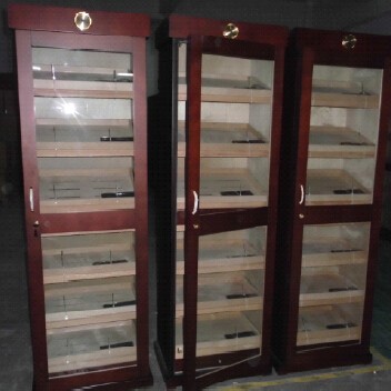 OEM Single Door Freestanding Large Cigar Humidor Cabinet 3