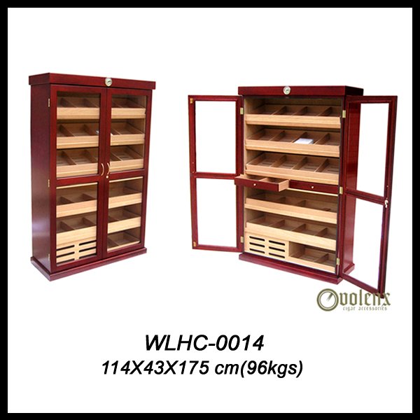 Luxury wooden cabinet cigar humidor, cigar box wholesale 5