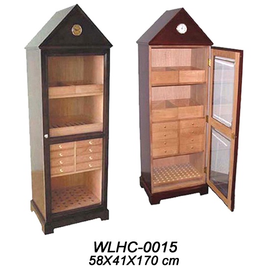 Luxury wooden cabinet cigar humidor