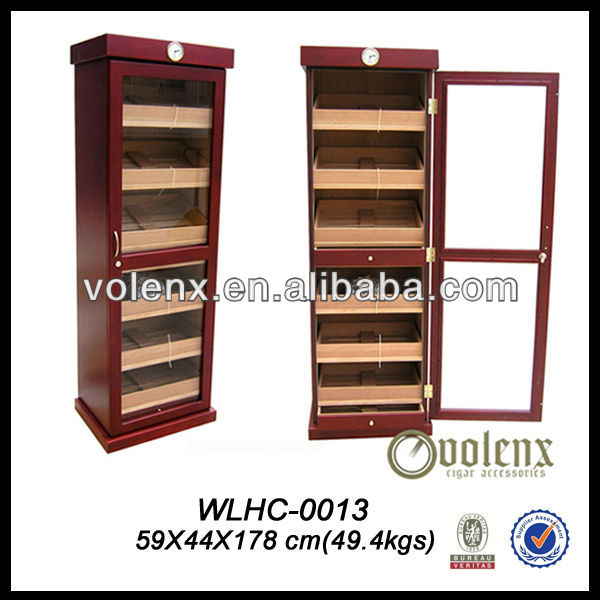 Most popular factory price high quality custom cedar wood cigar cabinet with drawers 7