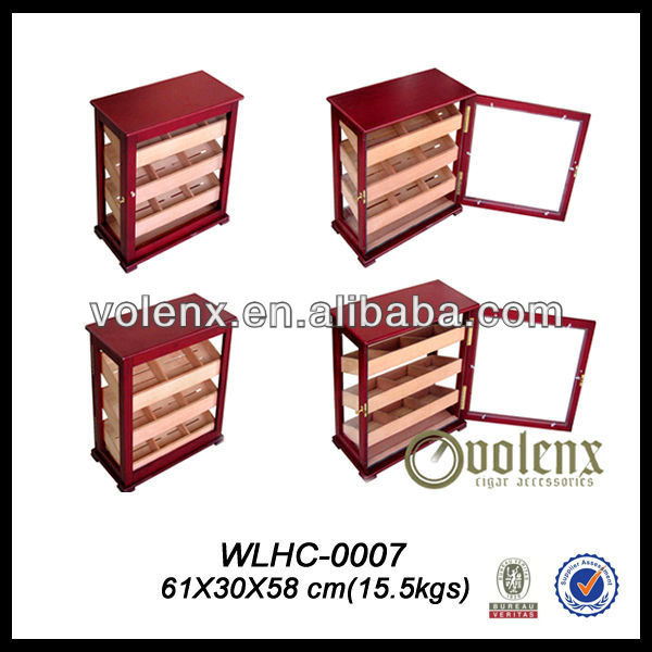 Most popular factory price high quality custom cedar wood cigar cabinet with drawers 5