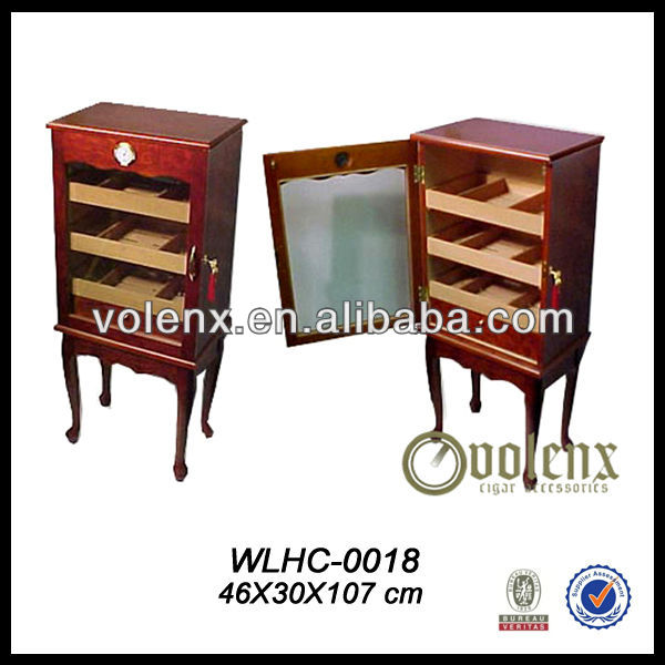 Most popular factory price high quality custom cedar wood cigar cabinet with drawers