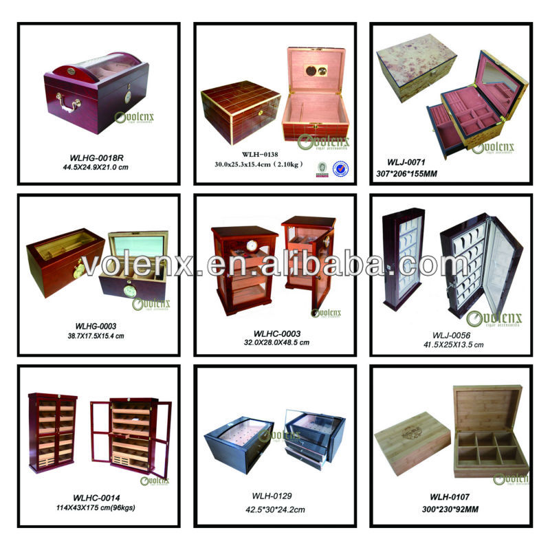 Most popular factory price high quality custom cedar wood cigar cabinet with drawers 13