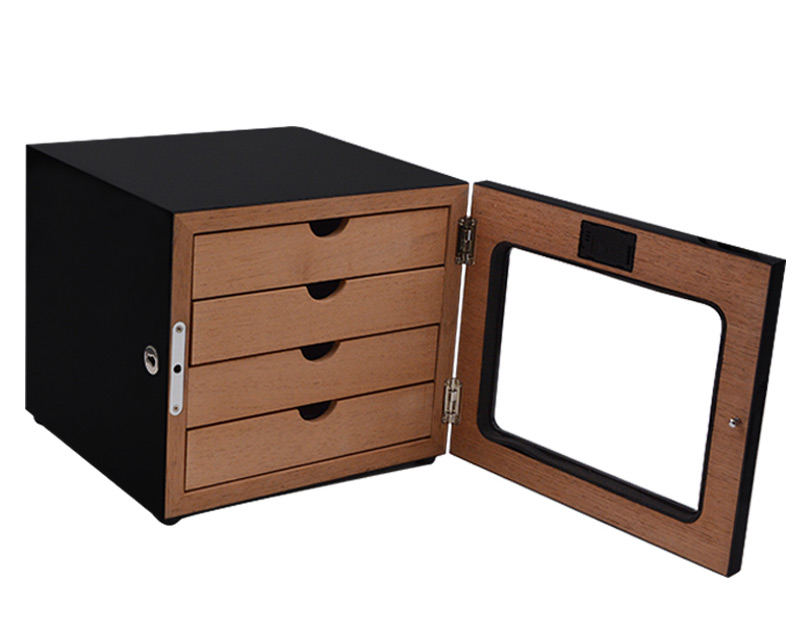 Four Drawers Style MDF cigar humidors for sale used humidor cabinet 7