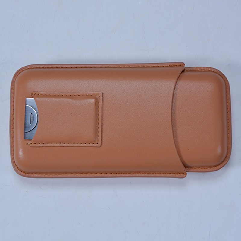 leather cigar case with cutter WLL-0028 Details 7