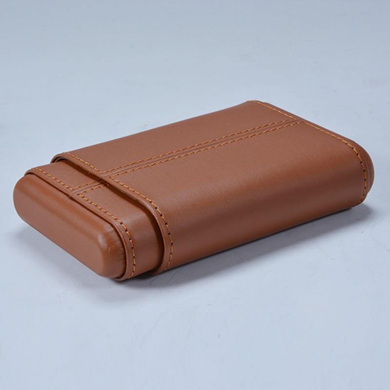 Weilongxin custom pocket leather cigar case 9