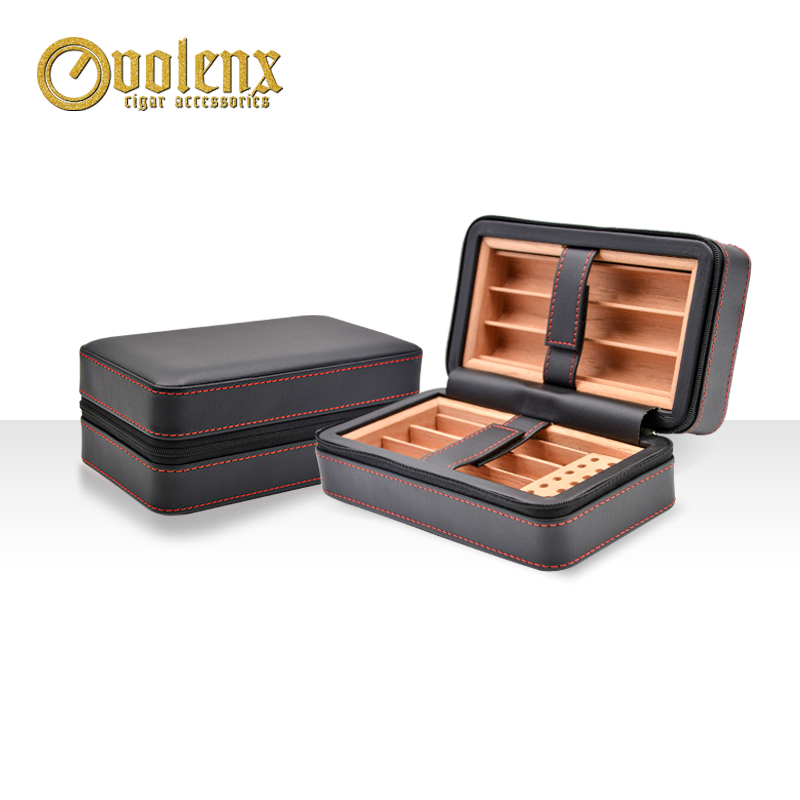 online shop china custom made Cigar PU leather box storage gift box