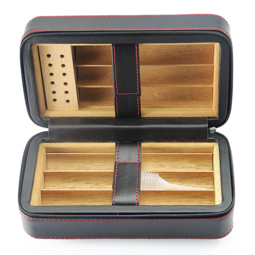 online shop china custom made Cigar PU leather box storage gift box 5